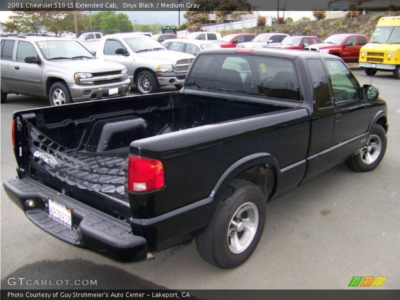 Onyx Black / Medium Gray 2001 Chevrolet S10 LS Extended Cab