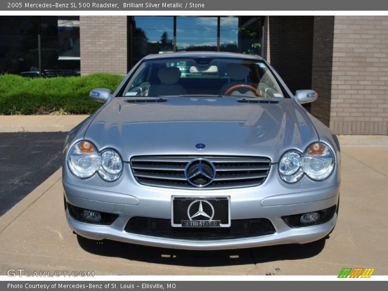 Brilliant Silver Metallic / Stone 2005 Mercedes-Benz SL 500 Roadster
