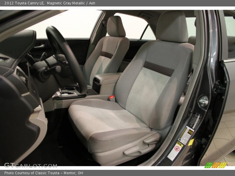 Magnetic Gray Metallic / Ash 2012 Toyota Camry LE
