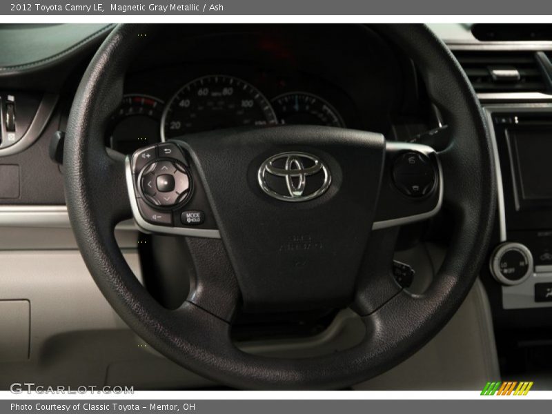 Magnetic Gray Metallic / Ash 2012 Toyota Camry LE