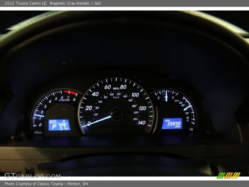 Magnetic Gray Metallic / Ash 2012 Toyota Camry LE