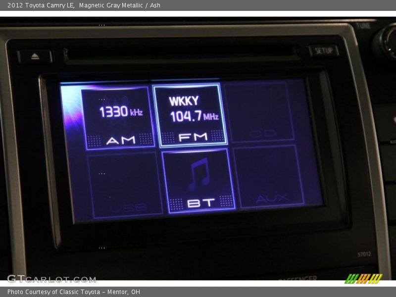 Magnetic Gray Metallic / Ash 2012 Toyota Camry LE
