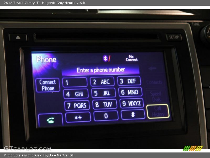 Magnetic Gray Metallic / Ash 2012 Toyota Camry LE