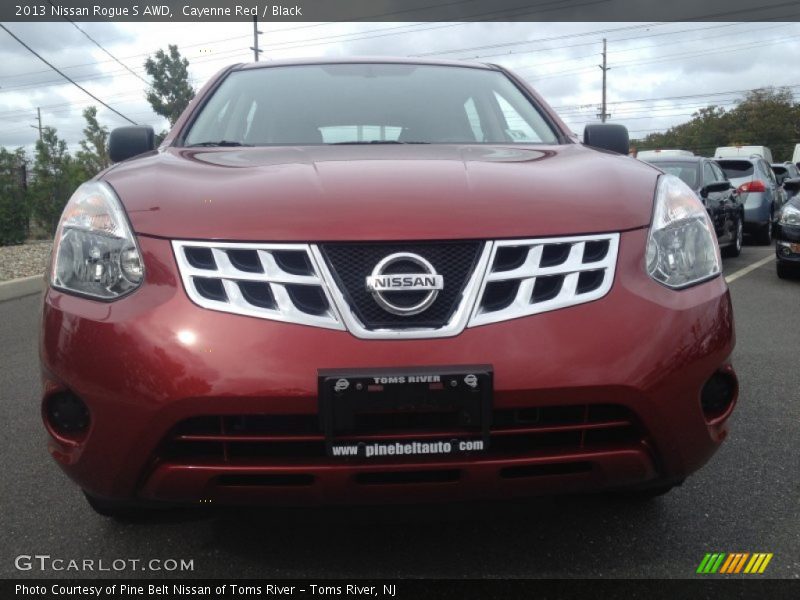 Cayenne Red / Black 2013 Nissan Rogue S AWD