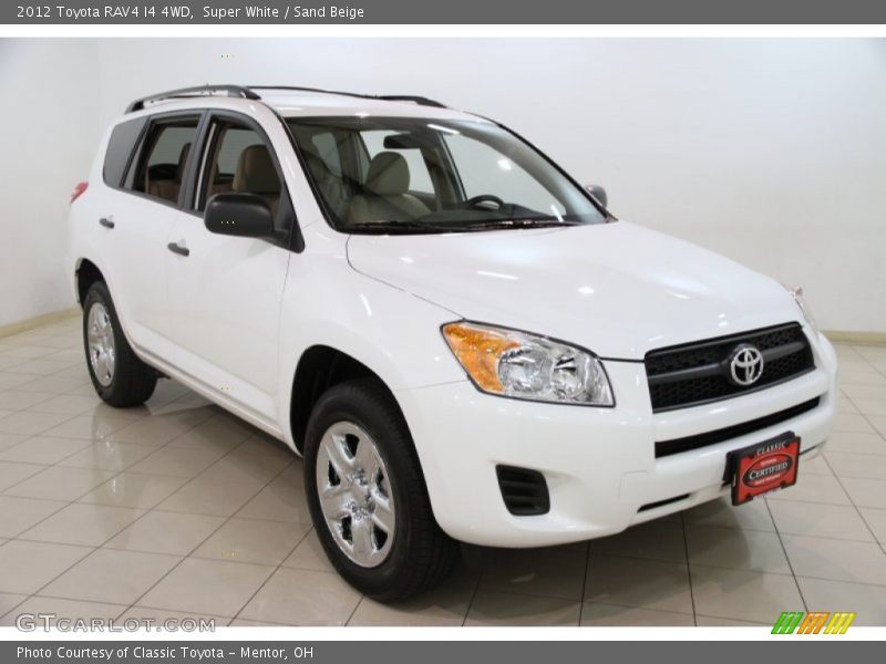 Super White / Sand Beige 2012 Toyota RAV4 I4 4WD