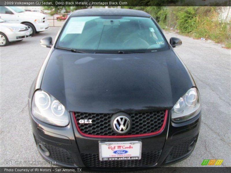 Deep Black Metallic / Interlagos Black Cloth 2009 Volkswagen GLI Sedan