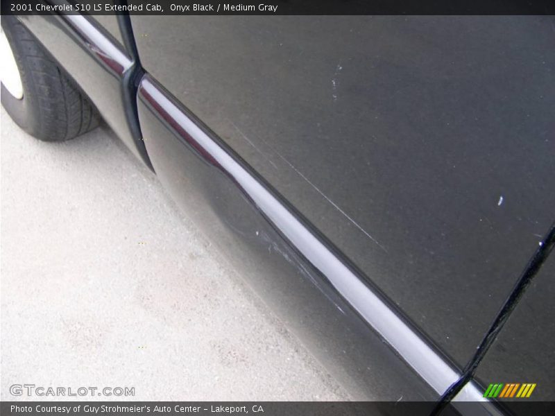 Onyx Black / Medium Gray 2001 Chevrolet S10 LS Extended Cab