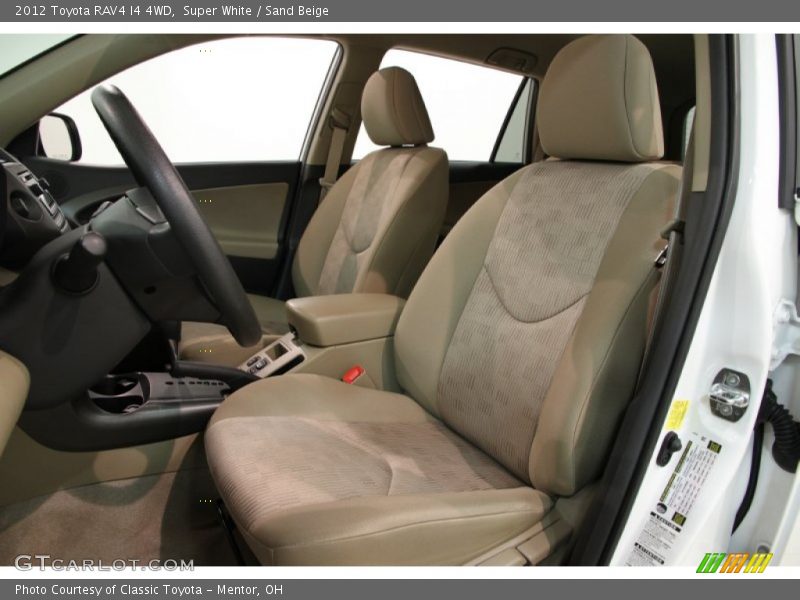 Super White / Sand Beige 2012 Toyota RAV4 I4 4WD