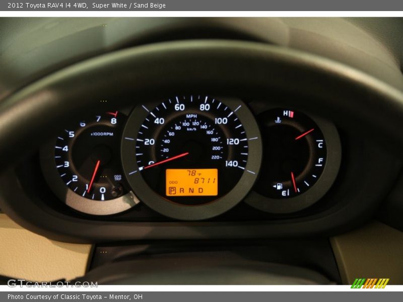 Super White / Sand Beige 2012 Toyota RAV4 I4 4WD