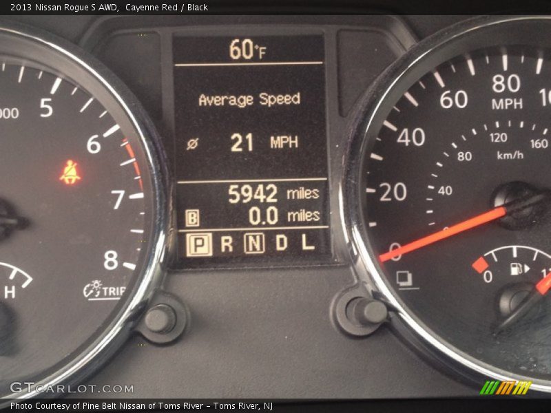 Cayenne Red / Black 2013 Nissan Rogue S AWD
