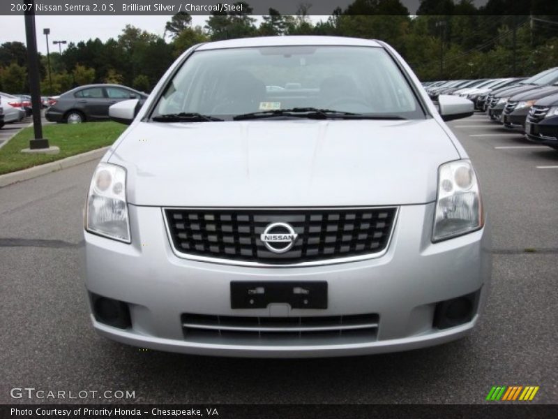 Brilliant Silver / Charcoal/Steel 2007 Nissan Sentra 2.0 S