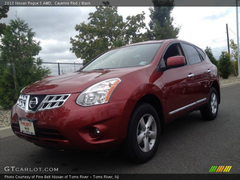 Cayenne Red / Black 2013 Nissan Rogue S AWD
