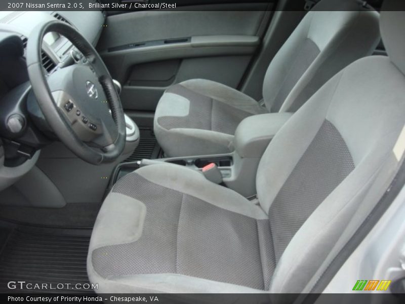 Brilliant Silver / Charcoal/Steel 2007 Nissan Sentra 2.0 S