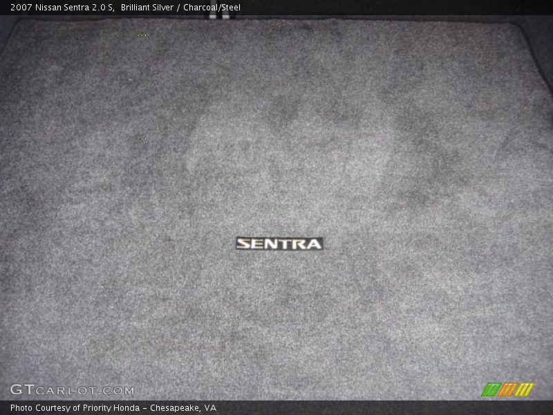 Brilliant Silver / Charcoal/Steel 2007 Nissan Sentra 2.0 S