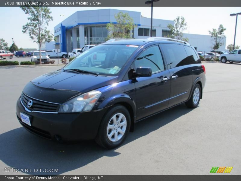 Majestic Blue Metallic / Gray 2008 Nissan Quest 3.5 S