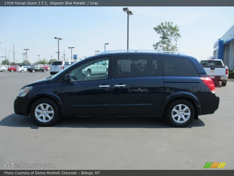 Majestic Blue Metallic / Gray 2008 Nissan Quest 3.5 S