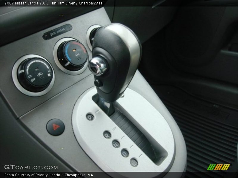 Brilliant Silver / Charcoal/Steel 2007 Nissan Sentra 2.0 S
