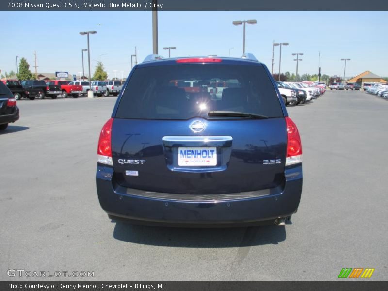 Majestic Blue Metallic / Gray 2008 Nissan Quest 3.5 S
