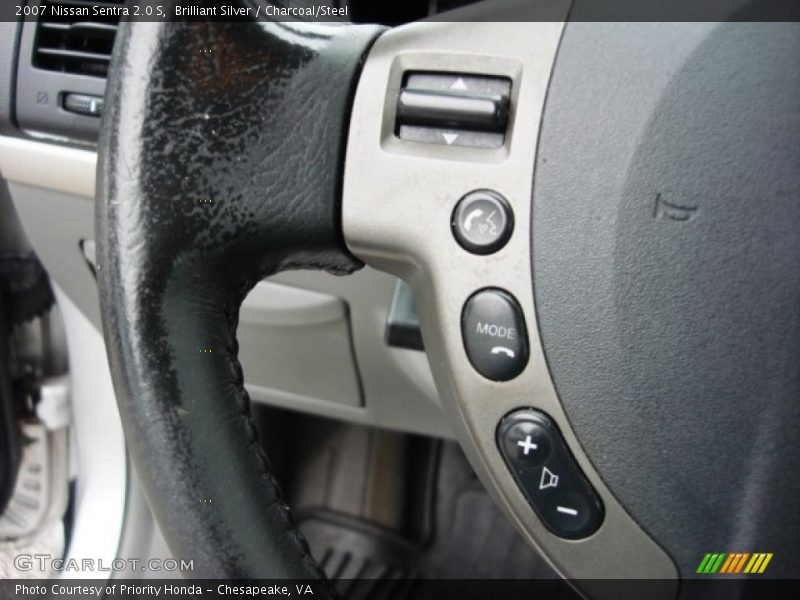 Brilliant Silver / Charcoal/Steel 2007 Nissan Sentra 2.0 S