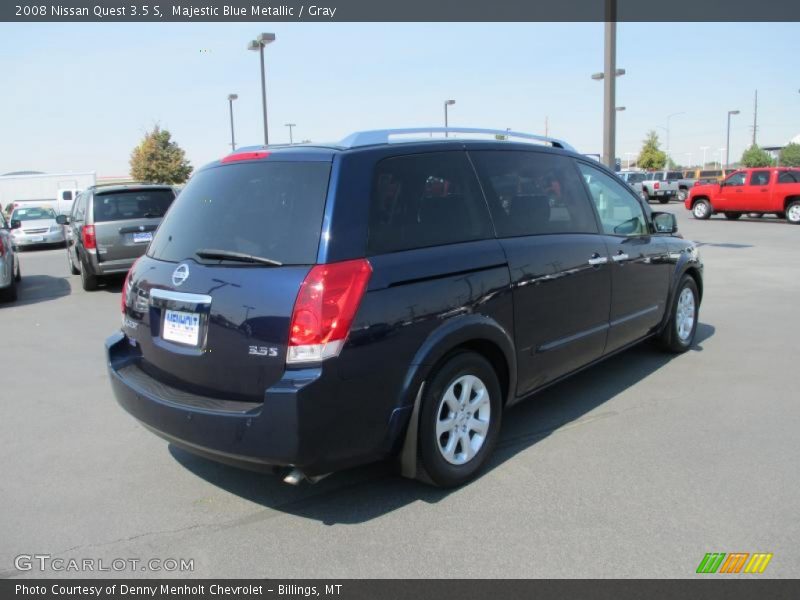 Majestic Blue Metallic / Gray 2008 Nissan Quest 3.5 S