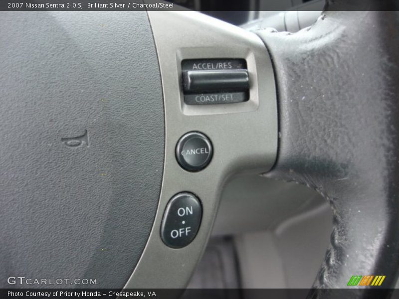 Brilliant Silver / Charcoal/Steel 2007 Nissan Sentra 2.0 S
