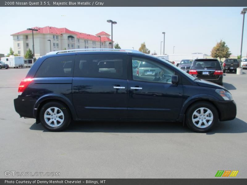 Majestic Blue Metallic / Gray 2008 Nissan Quest 3.5 S