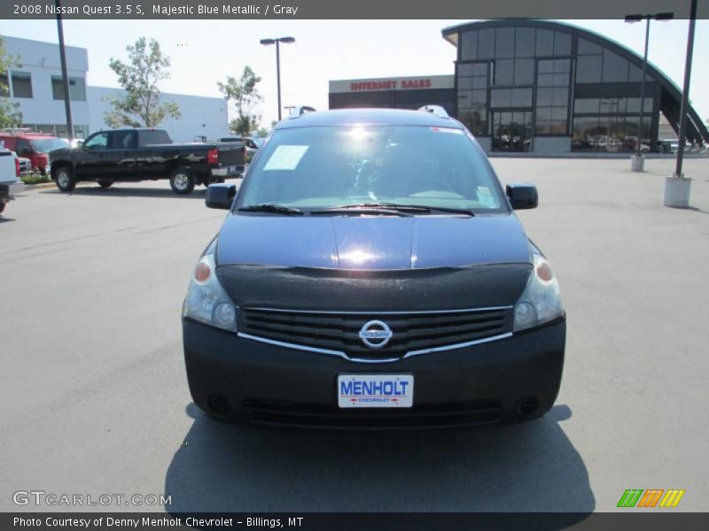 Majestic Blue Metallic / Gray 2008 Nissan Quest 3.5 S