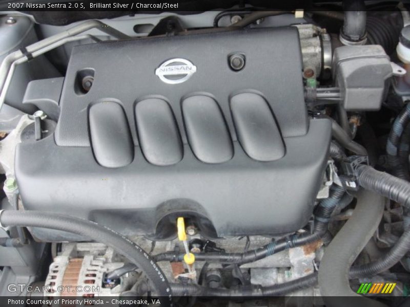 Brilliant Silver / Charcoal/Steel 2007 Nissan Sentra 2.0 S