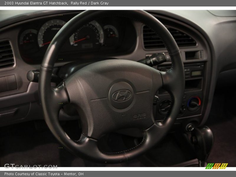 Rally Red / Dark Gray 2003 Hyundai Elantra GT Hatchback