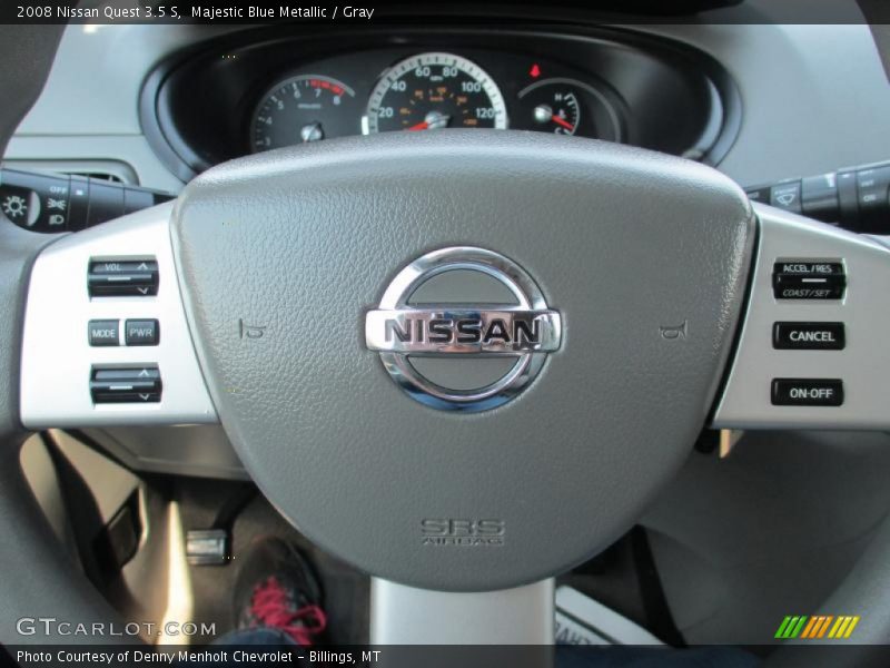 Majestic Blue Metallic / Gray 2008 Nissan Quest 3.5 S