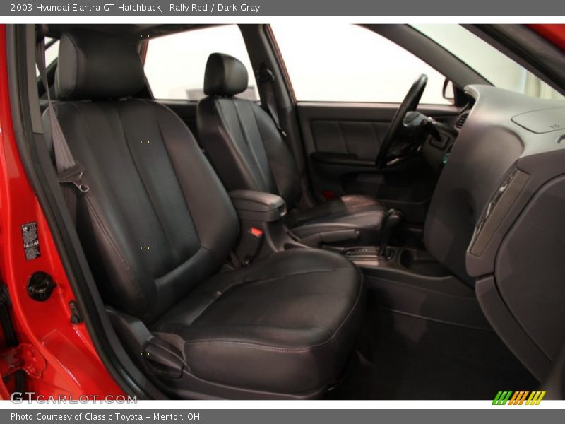 Rally Red / Dark Gray 2003 Hyundai Elantra GT Hatchback