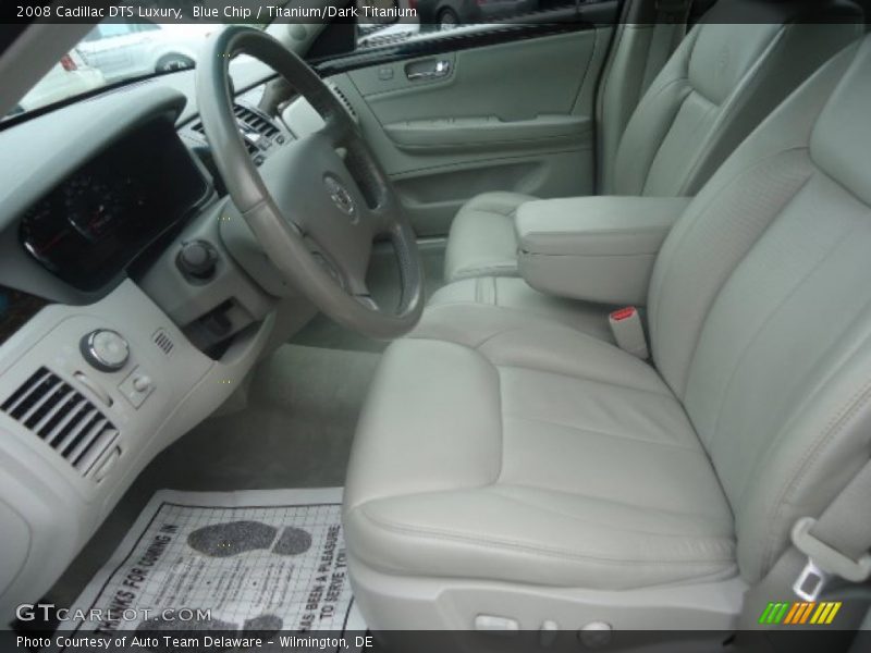 Blue Chip / Titanium/Dark Titanium 2008 Cadillac DTS Luxury