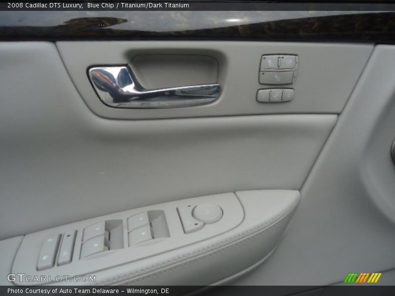 Blue Chip / Titanium/Dark Titanium 2008 Cadillac DTS Luxury