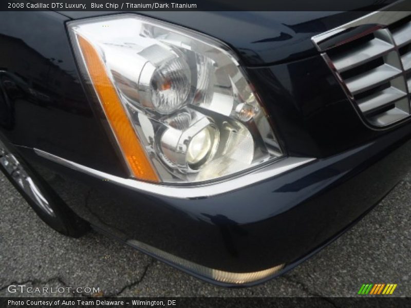 Blue Chip / Titanium/Dark Titanium 2008 Cadillac DTS Luxury
