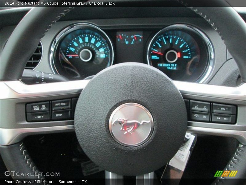 Sterling Gray / Charcoal Black 2014 Ford Mustang V6 Coupe