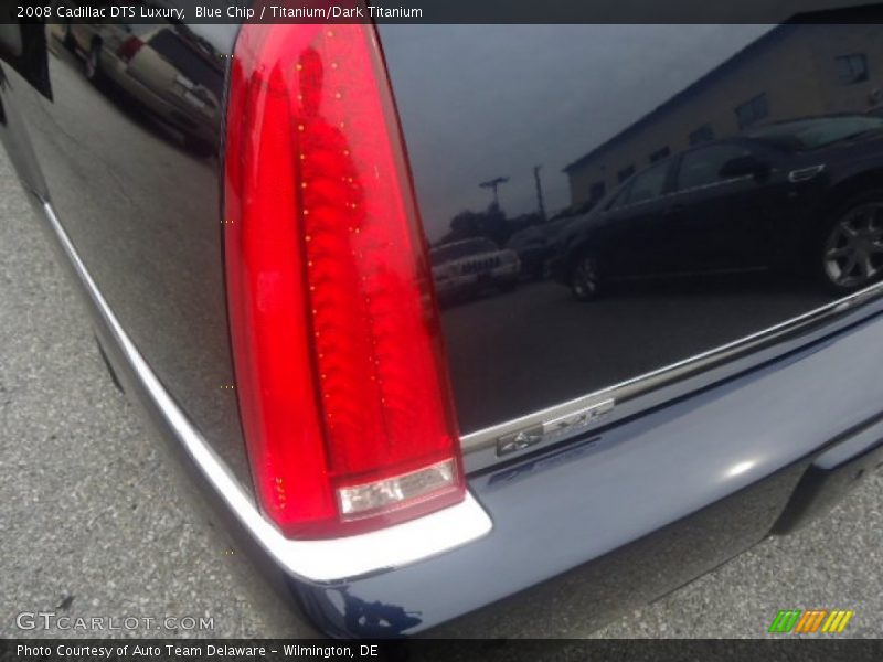 Blue Chip / Titanium/Dark Titanium 2008 Cadillac DTS Luxury