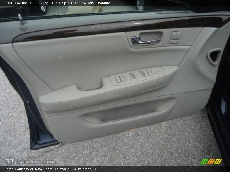 Blue Chip / Titanium/Dark Titanium 2008 Cadillac DTS Luxury