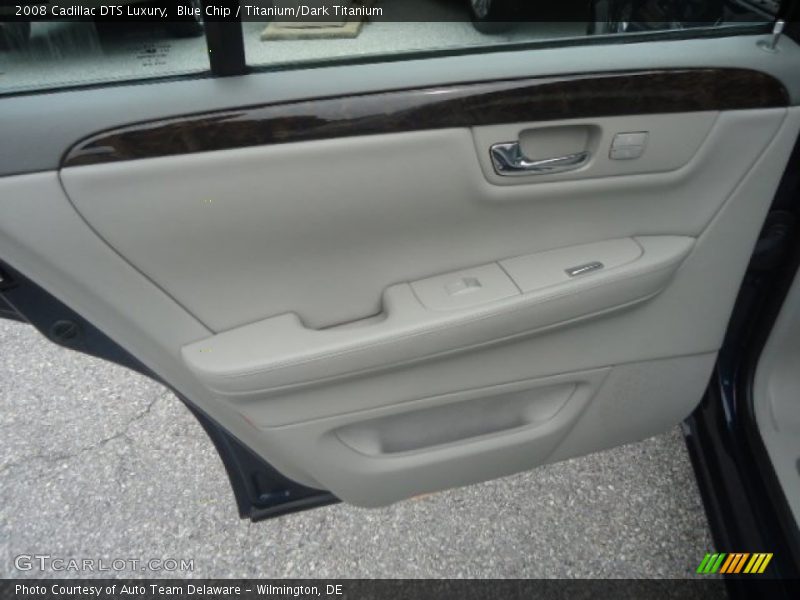 Blue Chip / Titanium/Dark Titanium 2008 Cadillac DTS Luxury