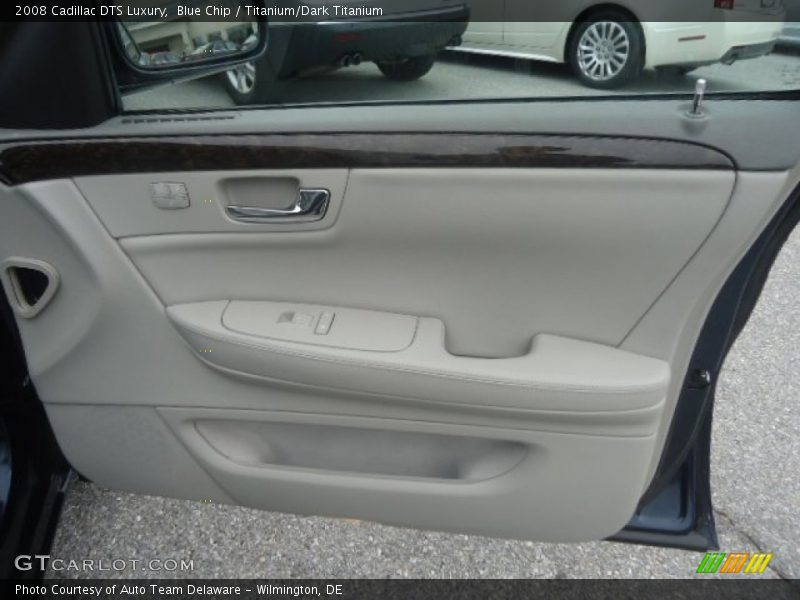 Blue Chip / Titanium/Dark Titanium 2008 Cadillac DTS Luxury