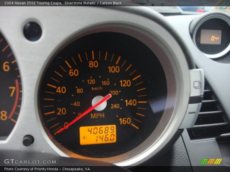 Silverstone Metallic / Carbon Black 2004 Nissan 350Z Touring Coupe