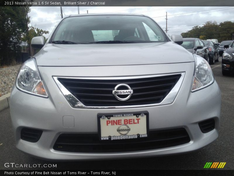 Brilliant Silver / Charcoal 2013 Nissan Versa 1.6 SV Sedan