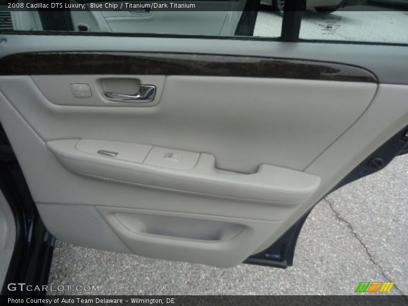 Blue Chip / Titanium/Dark Titanium 2008 Cadillac DTS Luxury
