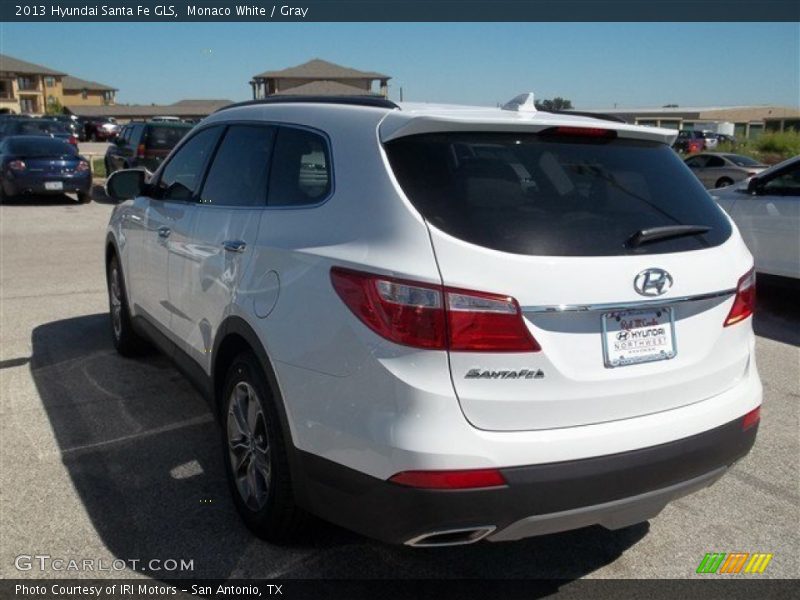 Monaco White / Gray 2013 Hyundai Santa Fe GLS