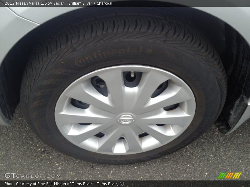 Brilliant Silver / Charcoal 2013 Nissan Versa 1.6 SV Sedan