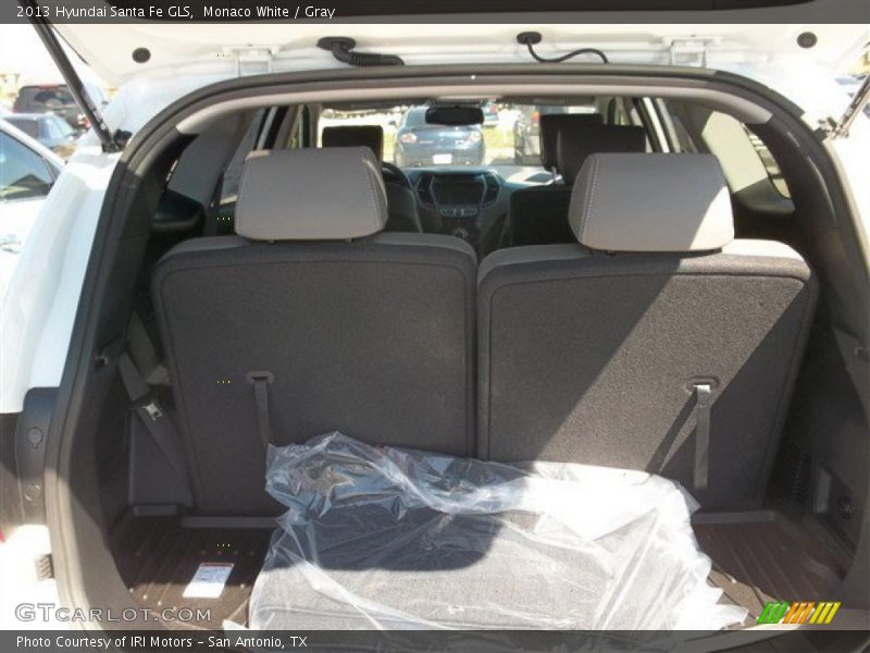 Monaco White / Gray 2013 Hyundai Santa Fe GLS