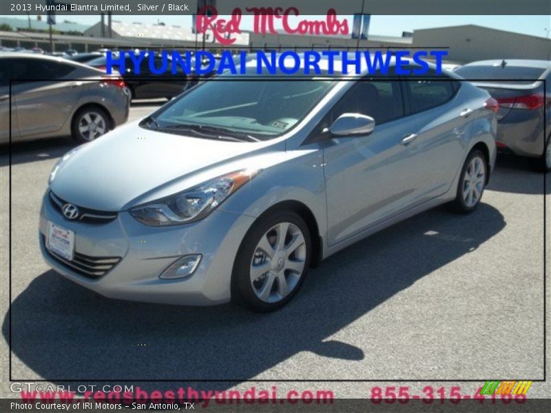 Silver / Black 2013 Hyundai Elantra Limited
