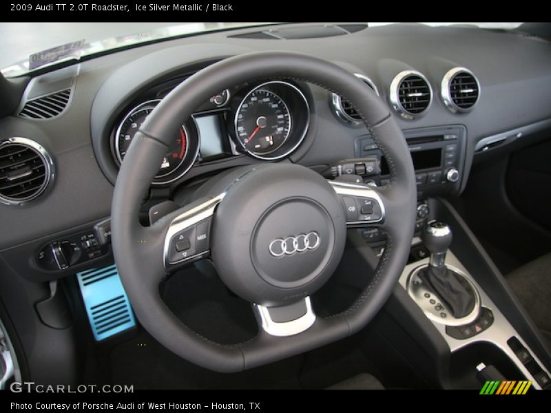 Ice Silver Metallic / Black 2009 Audi TT 2.0T Roadster