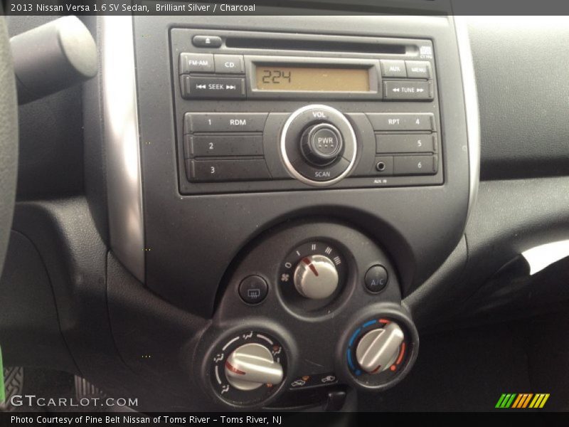 Brilliant Silver / Charcoal 2013 Nissan Versa 1.6 SV Sedan