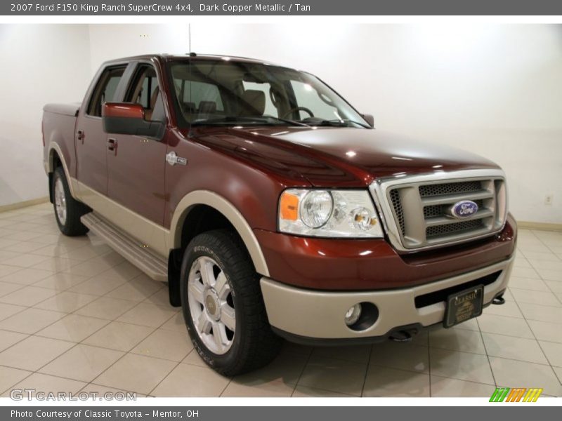 Dark Copper Metallic / Tan 2007 Ford F150 King Ranch SuperCrew 4x4