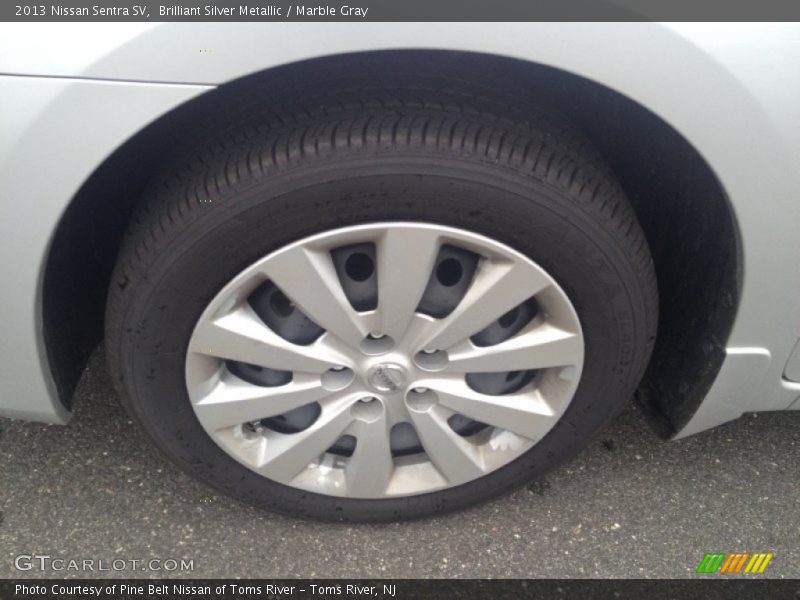 Brilliant Silver Metallic / Marble Gray 2013 Nissan Sentra SV